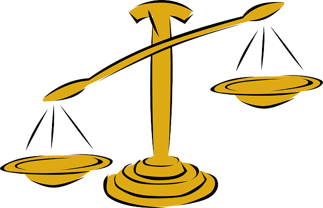 A picture of the scales of justice.